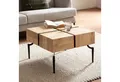 Produktbild: FINEBUY Couchtisch Couchtisch Akazie Massivholz quadratisch 60cm Wohnzimmertisch Blocks (60x60x40 cm Akazie Massivholz Quadratisch Cube), Sofatisch Kaffeetisch, Wohnzimmertisch Modern