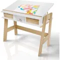 Produktbild: Juskys Kinderschreibtisch (höhen und neigungsverstellbar, Weiß)