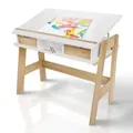 Produktbild: Juskys Kinderschreibtisch, Weiß, Holz, 2 Schubladen, 94x76x63 cm, Arbeitszimmer, Schreibtische, Jugend- & Kinderschreibtische