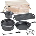 Produktbild: ACTIVA Dutch-Oven-Set, 7-teilig,Topf, Pfanne