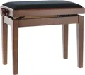 Produktbild: GEWA Pianobank Deluxe Nussbaum mat Klavier Hocker Velours schwarz Bank Keyboard