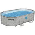 Produktbild: Bestway - 56946 - Schwimmbad Oval Mit Bullauge 488x305x107 CM 6941607311486