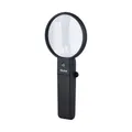 Produktbild: Rollei Handlupe mit LED-Licht und Standfuß – Bifokus-Linse mit 2X und 4,5X Vergrößerung, Verstellbare Linse, Ausklappbarer Standfuß, Inklusive Aufbewahrungstasche, Schwarz