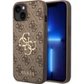 Produktbild: Guess PU 4G Metal Logo Case für Apple iPhone 15 - brown (Apple iPhone 15) (GUHCP15S4GMGBR)