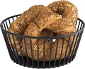 Produktbild: APS Brot- und Obstkorb URBAN, rund, Durchmesser: 200 mm aus schwarzem Metall, Durchmesser: 200 mm, Höhe: 85 mm - 1 Stück (30411)