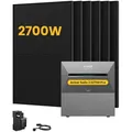 Produktbild: Anker SOLIX Solarbank 3 E2700 Pro Solaranlage, mit 6 x 450W Bifazialen Solarmodulen, by Powerness - 5.4kWh / 1 x Smart Meter / Standardversand