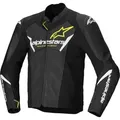 Produktbild: Alpinestars Faster V3 Airflow perforierte Motorrad Leder-/Textiljacke, schwarz-gelb, Größe 56 für Männer