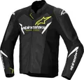 Produktbild: Alpinestars Faster V3 Airflow, Lederjacke - Schwarz/Weiß/Neon-Gelb - 56 3103625-125-56