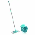 Produktbild: Leifheit Reinigungs-Set Power Clean, Wischer mit Bezug, Eimer mit Presse, 55510