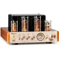 Produktbild: Auna Amp VT Röhrenverstärker HiFi-Verstärker 2x35W RMS, Stereo Verstärker BT Opt./Koax./AUX-In, Amplifier, champagner - Beige