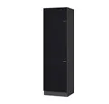 Produktbild: Vicco Kühlumbauschrank Fame-Line, Schwarz gestreift/Anthrazit, 60 cm