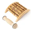 Produktbild: tuuli Accessories Massage Massagerolle Massageroller Massagegerät Fuß Fußmassagegerät Fußroller Fußmassage Set aus Holz