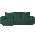Produktbild: 4ALL HOME Ecksofa mit Schlaffunktion Travis 248x148 cm, Couch, Sofa mit Bettkasten, Eckcouch, L-Form, Schlaffsofa, Universal (Boucle Centaur 12 Meeresgrün)