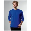 Produktbild: Trigema T-Shirt TRIGEMA Langarmshirt aus 100% Baumwolle (1-tlg) blau XL (54/56)