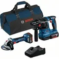 Produktbild: Bosch Prof Combo Kit GWS 18V-7 + GBH 18V-22 inkl. 2 x 4.0Ah, Ladegerät, Tasche