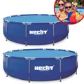 Produktbild: HECHT 3690 Metall Frame Pool Gartenpool | 360 x 76 cm | 6125 Liter | 2 x 32 mm Ø-Pumpenanschluss