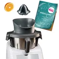 Produktbild: mixcover Saftpresse für Silvercrest Monsieur Cuisine Smart mit Ebook Rezeptheft - Entsafter Orangenpresse elektrisch Zitruspresse Dampfentsafter Orangenpresse entsafter Granatapfelpresse