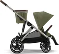 Produktbild: Cybex Gazelle S Kinderwagen inkl. Cot S Babywanne / Kombikinderwagen, Farbe:Moos Green