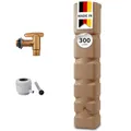 Produktbild: 4rain Basic Regentonne Komplett-Set 300 Liter Taupe inkl. Kunststoff-Auslaufhahn und Fallrohranschluss - Wandtank, Wassertank, Fass, Regenfass, Regenwassertonne, Regenwassertank, Wasserbehälter