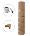 Produktbild: 4rain Regentonne 4rain BASIC Wandtank Komplett-Set 300 L, taupe