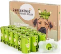 Produktbild: Rudelkönig Kotbeutel für Hunde - 270 Hundekotbeutel aus recyceltem Kunststoff - Extra starke Hunde Kotbeutel Rollen - Hundebeutel mit gratis Beutelspender