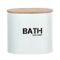 Produktbild: Wenko-Wenselaar GmbH & Co. KG WENKO Gara Badbox, mit Deckel, Aufbewahrungsbox für das Badezimmer, Maße (B x H x T): 14,5 x 13,5 x 10,5 cm, weiß 23699100