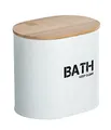 Produktbild: WENKO Badbox Gara mit Deckel Weiß - Aufbewahrungsbox, Badkorb, Stahl, 14.5 x 13.5 x 10.5 cm, Weiß
