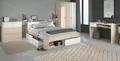 Produktbild: Schlafzimmer komplett weiß und Akazie Komplettzimmer Kinderzimmer Parisot Most76