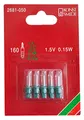 Produktbild: Konstsmide 2681-050 Ersatzbirne / für Lichternetze / 1,5V, 0,15W / 5er Blister / Steckfassung, grün