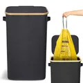 Produktbild: 100L Gelber Sack Ständer mit Deckel, Visualisierung Mülleimer Gelber Sack, St...
