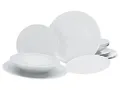 Produktbild: CreaTable, 33070, Serie SOFIA - White, 12-teiliges Geschirrset für 4 Personen, Teller Set aus Porzellan, spülmaschinen- und mikrowellengeeignet, Made in Europe