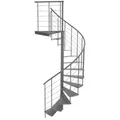 Produktbild: Minka Spindeltreppe Milano 42 - 300,3cm Geschosshöhe Grau 160cm Durchmesser