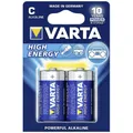 Produktbild: Varta High Energy - Batterie 2 x C Typ Alkalisch 7800 m # 04914 121 412