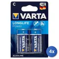 Produktbild: 4x Varta Longlife Power C Batterie Für Haushaltsgebrauch Blister Blau Silber