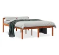Produktbild: vidaXL Bettgestell, Seniorenbett Wachsbraun 140x200 cm Massivholz Kiefer