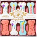 Produktbild: Hundekekse Geschenkset, 8 handdekorierte Knochen, Geburtstag, geeignet für kl...