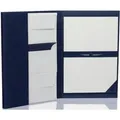 Produktbild: Magni Rössler 1024831009 - Paper Royal - Briefpapiermappe DIN A4/DL, 25/25, blau/weiss gerippt (1 Stk.) (1024831009)