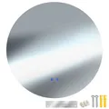 Produktbild: LED-Badezimmerspiegel Aurora, dimmbar, mit 3 Lichtfarben Wandspiegel weiß B-Ware