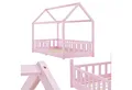 Produktbild: Juskys Kinderbett Marli, 90x200 cm, Hausoptik mit Dach, Holz, Rausfallschutz, 3 - 10 Jahren