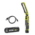 Produktbild: RYOBI 4 V USB-LITHIUM Akku-Stableuchte RLI4-120G, klappbar, 650 Lumen, inkl. 1 x 4 V 2,0 Ah Lithium Akku und Ladegerät