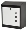 Produktbild: dazikemo Wandbriefkasten Briefkasten Paketbox anthrazit/weiß