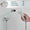 Produktbild: Edelstahl Bidet Brause Set mit Handbrause WC Intim Hygiene Dusche Mischarmatur