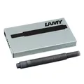 Produktbild: LAMY T10 Tintenpatronen mit großem Tintenvorrat - geeignet für alle Lamy Patronenfüllhaltermodelle - Inhalt 1,25ml je Patrone - 5 Stück pro Päckchen - Tintenfarbe schwarz