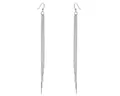 Produktbild: Materia Paar Ohrhänger Damen Silber Pendel Stäbchen 140mm SO-47, Aus 925 Sterling Silber, rhodiniert