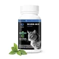 Produktbild: Peticare® petCat Health 3605 Wurm-Formel für Katzen – Pflanzlicher Kräuter-Mix für EIN wurmunfreundliches Darmmilieu – Wurmpulver mit Kokos, Kürbiskern & Thymian – Unterstützt Darmbalance & Verdauung