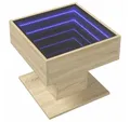Produktbild: vidaXL Couchtisch LED-Couchtisch Sonoma Eiche 50x50x45 cm Holzwerkstoff (1-St)