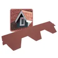 Produktbild: DAPRONA 20x Bitumen Dachschindeln Hexagonal Rot 1 m x 32 cm – 2,6 m² selbstklebend mit Glasvlieseinlage – wetterfest & UV-beständig für Gartenhaus, Carport, Garage, Pavillon