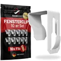 Produktbild: Fensterhaken 100 Made in Germany - zum Einhängen 10 Stk. Haken für Fenster De...