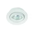 Produktbild: Top! Deckeneinbauleuchte DALLA Aluminium weiß Deckenspotleuchte Deckenleuchte rund, Fassung GU5.3 MR16, schwenkbar um 30°, Deckeneinbau Montage, IP20, 12V, max. 50W Spot / Downlight