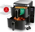 Produktbild: GOURMETmaxx FryUp Vertikale Doppelkammer-Heißluftfritteuse - 4 Ebenen - 10 Liter
